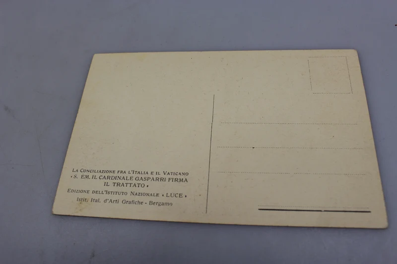 Postkarte mit SE Benito Mussolini