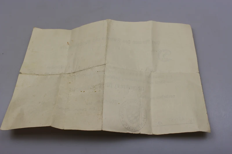 Bescheinigt für Frontkämpfer 1914/18
