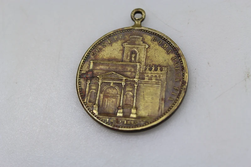 Medaille "Hier sind wir und wir werden da sein" 1870/1895 Porta Pia