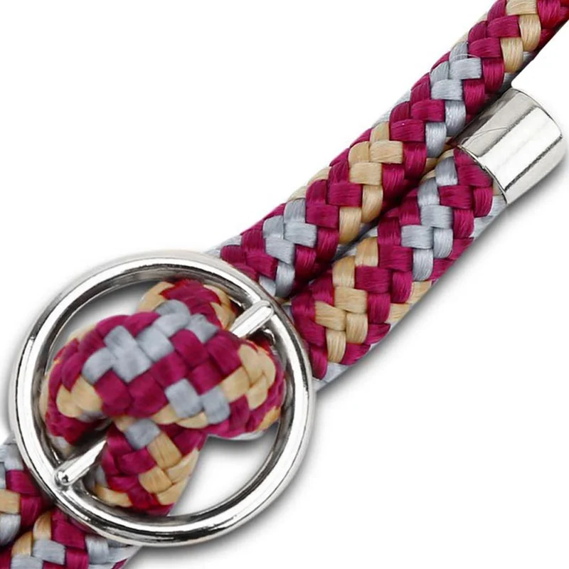 Cadorabo Handy Kette kompatibel mit Oppo A52 Silikon Schutzhülle mit Silbernen Ringen, Kordel Band und abnehmbarem Etui