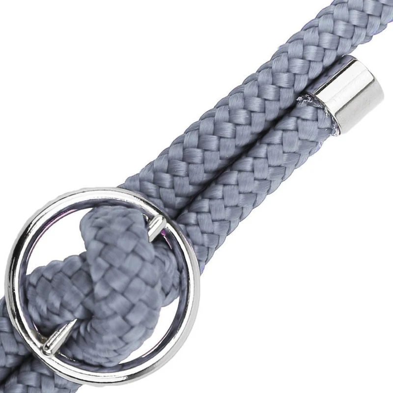 Cadorabo Handy Kette kompatibel mit Oppo A52 Silikon Schutzhülle mit Silbernen Ringen, Kordel Band und abnehmbarem Etui