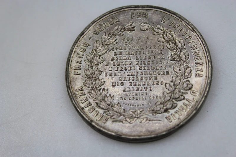 Nicht tragende Medaille Vittorio Emanuele II König von Sardinien