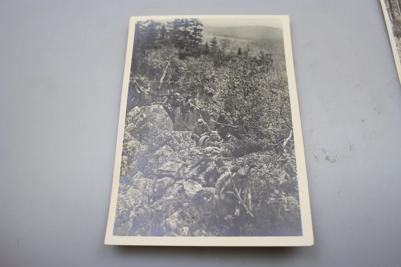 Nr. 7 Postkarten aus der Serie "Kampf der SS-Gebirgsdivision "NORD" in Karelien -"