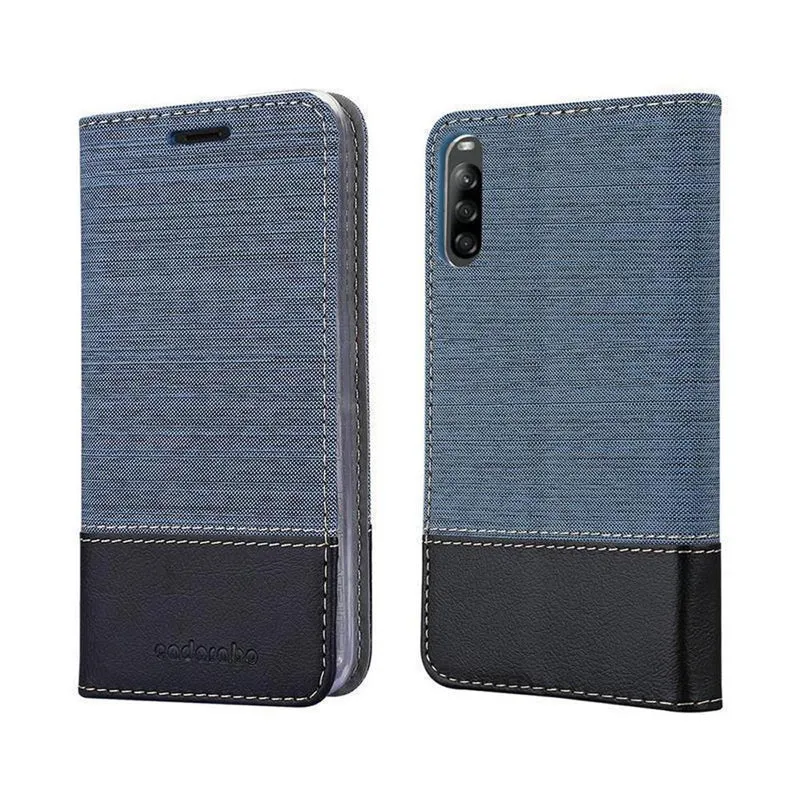 Cadorabo Hülle kompatibel mit Sony Xperia L4 Schutzhülle mit Magnetverschluss, Standfunktion und Kartenfach
