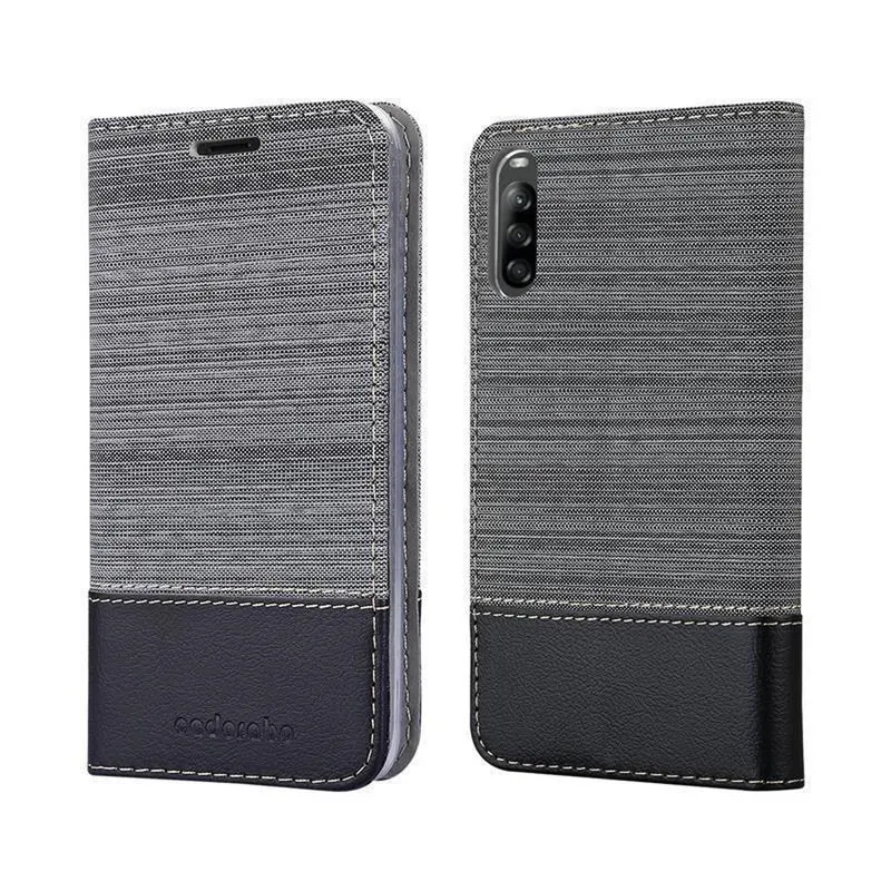 Cadorabo Hülle kompatibel mit Sony Xperia L4 Schutzhülle mit Magnetverschluss, Standfunktion und Kartenfach