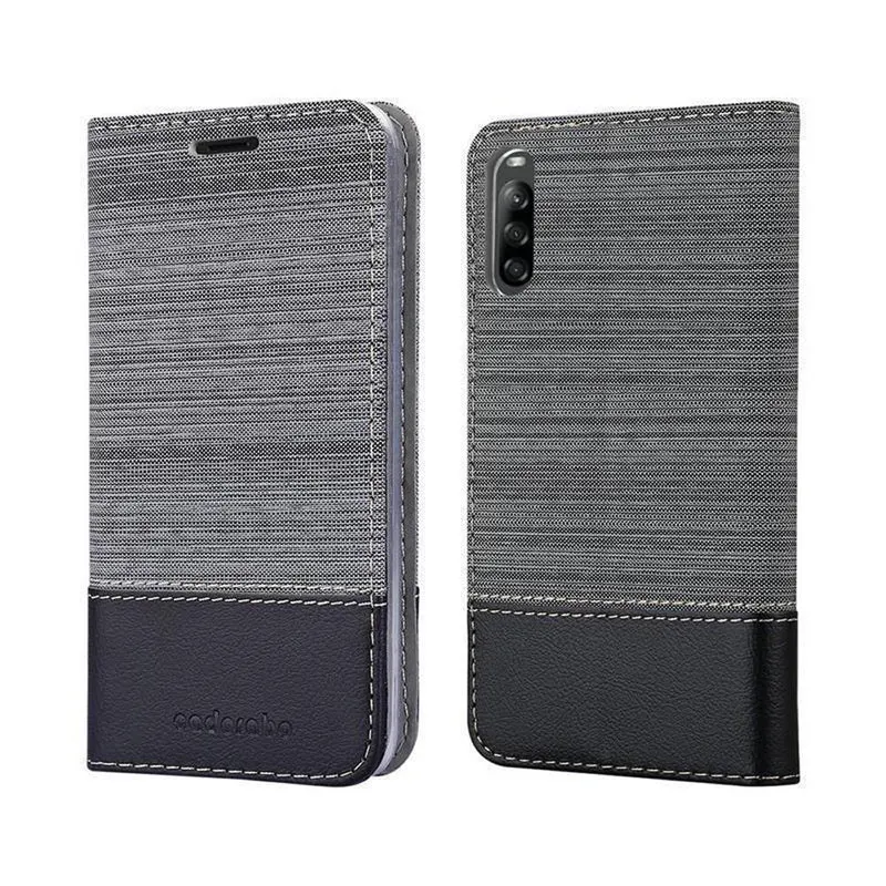 Cadorabo Hülle kompatibel mit Sony Xperia L4 Schutzhülle mit Magnetverschluss, Standfunktion und Kartenfach