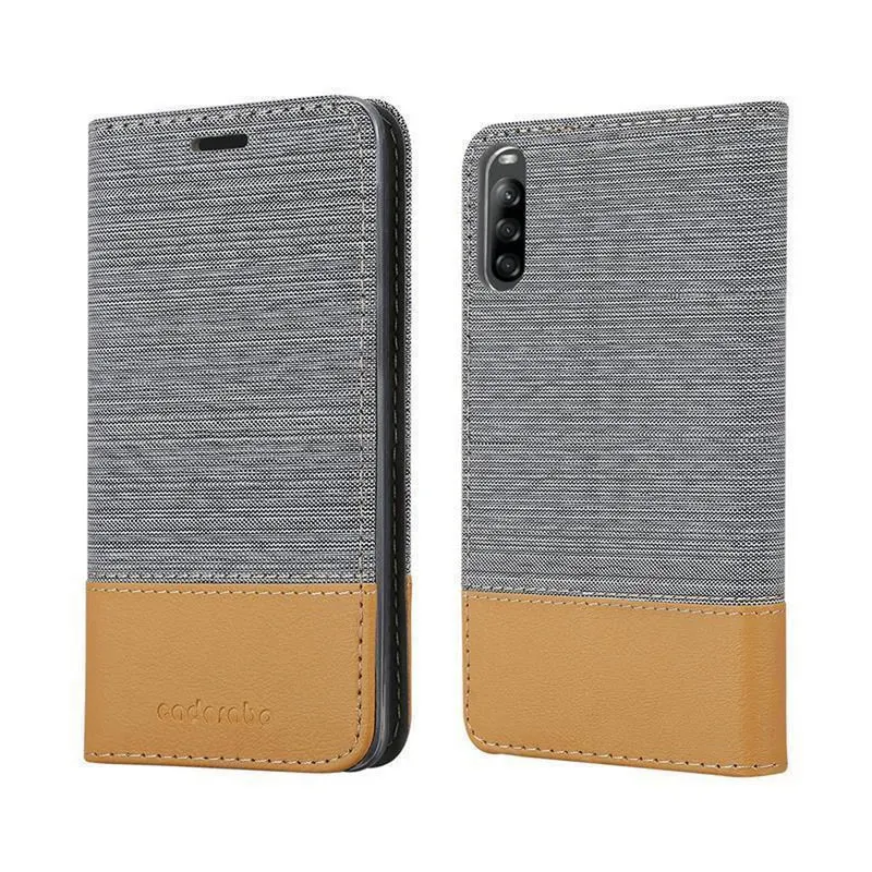 Cadorabo Hülle kompatibel mit Sony Xperia L4 Schutzhülle mit Magnetverschluss, Standfunktion und Kartenfach