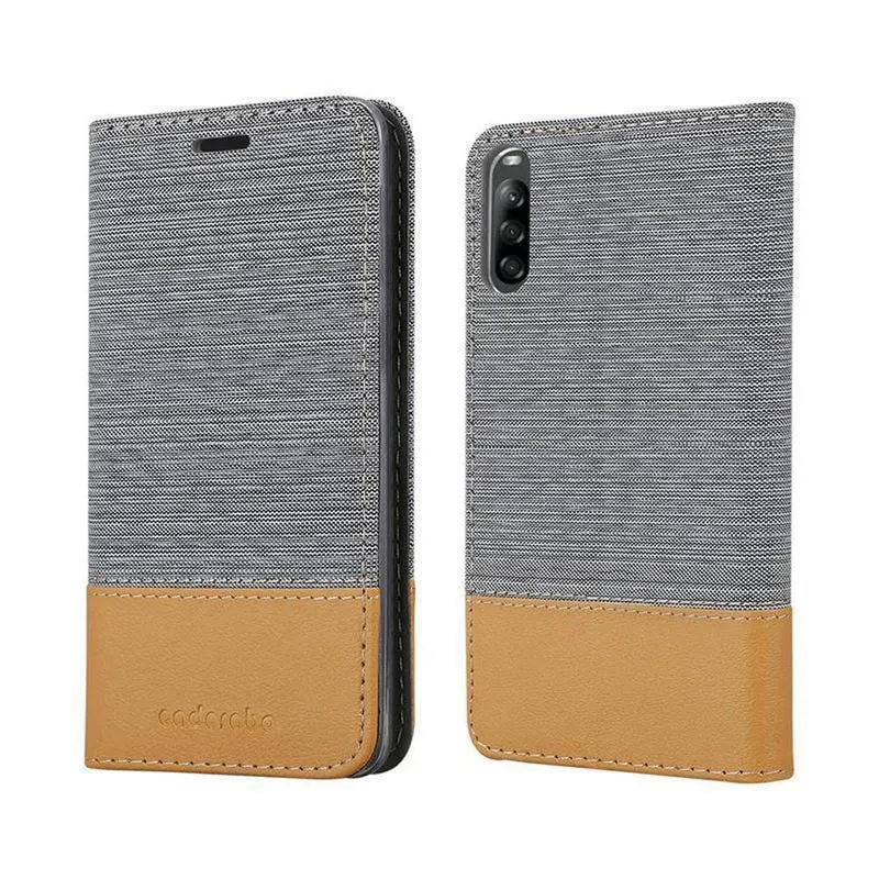 Cadorabo Hülle kompatibel mit Sony Xperia L4 Schutzhülle mit Magnetverschluss, Standfunktion und Kartenfach