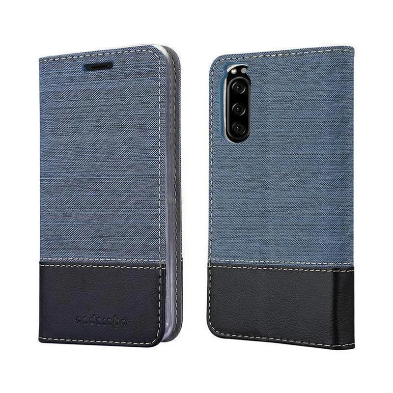 Cadorabo Hülle kompatibel mit Sony Xperia 1 II Schutzhülle mit Magnetverschluss, Standfunktion und Kartenfach