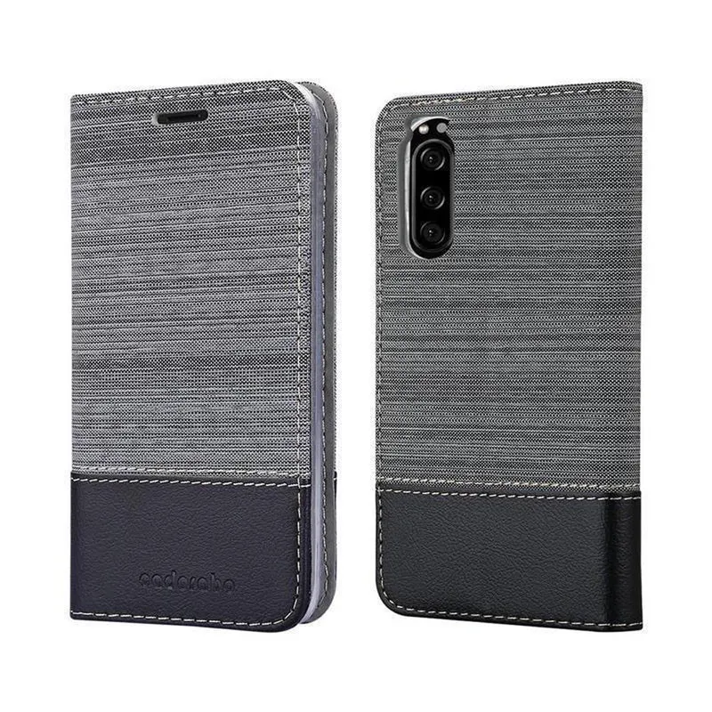 Cadorabo Hülle kompatibel mit Sony Xperia 1 II Schutzhülle mit Magnetverschluss, Standfunktion und Kartenfach