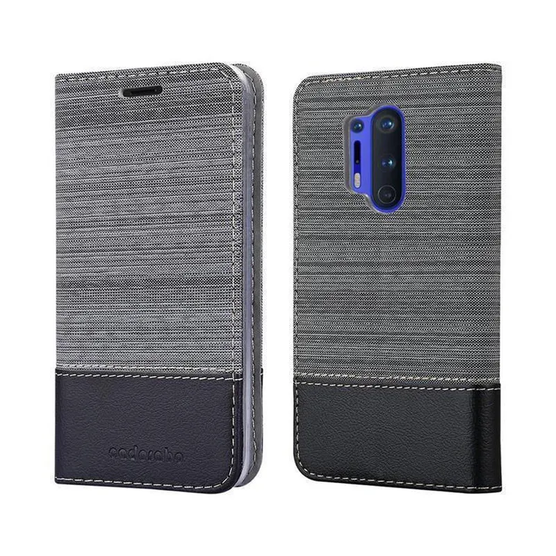Cadorabo Hülle kompatibel mit OnePlus 8 PRO Schutzhülle mit Magnetverschluss, Standfunktion und Kartenfach