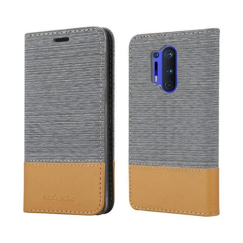 Cadorabo Hülle kompatibel mit OnePlus 8 PRO Schutzhülle mit Magnetverschluss, Standfunktion und Kartenfach