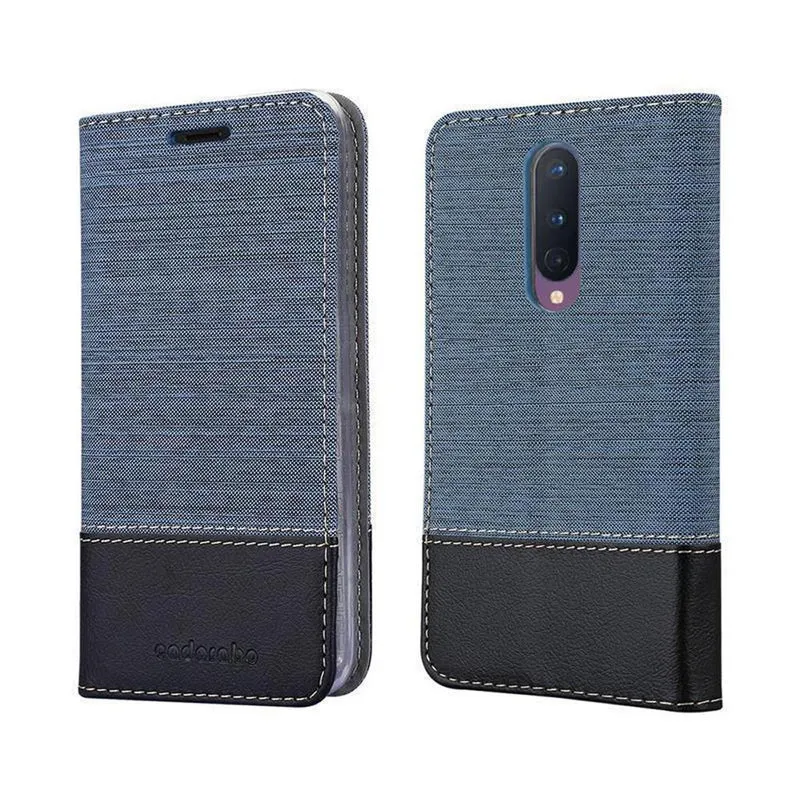 Cadorabo Hülle kompatibel mit OnePlus 8 Schutzhülle mit Magnetverschluss, Standfunktion und Kartenfach