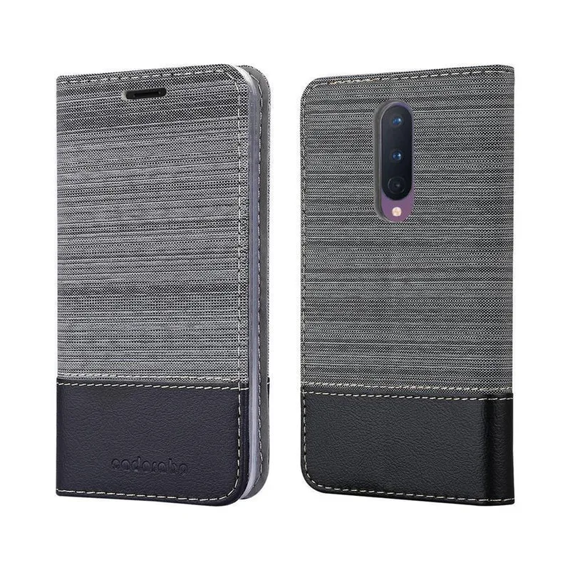 Cadorabo Hülle kompatibel mit OnePlus 8 Schutzhülle mit Magnetverschluss, Standfunktion und Kartenfach