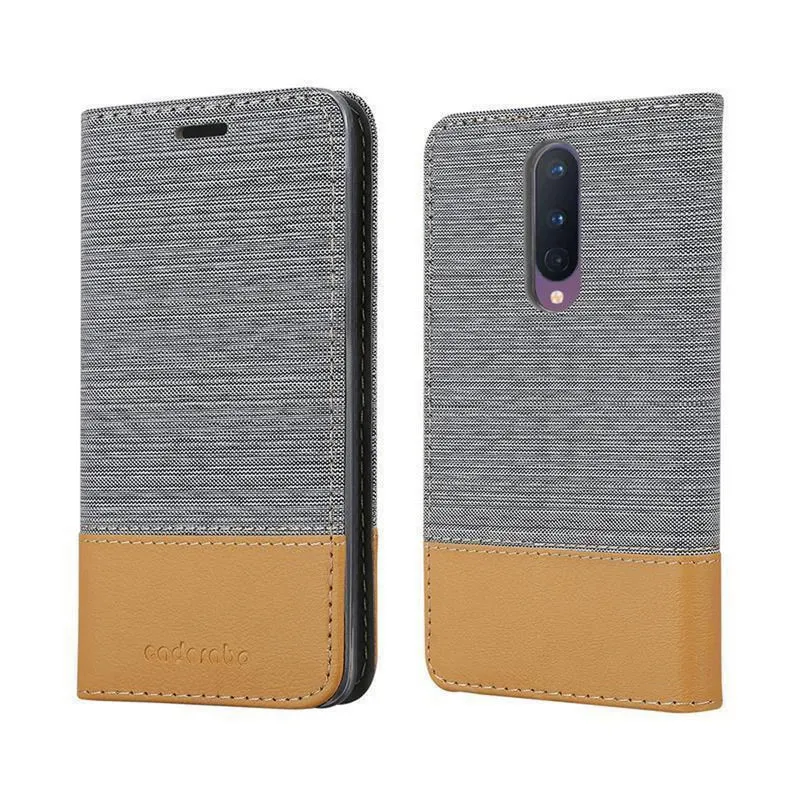 Cadorabo Hülle kompatibel mit OnePlus 8 Schutzhülle mit Magnetverschluss, Standfunktion und Kartenfach