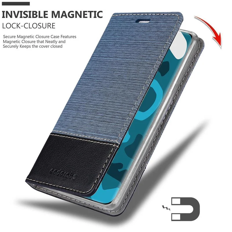 Cadorabo Hülle kompatibel mit Huawei P40 PRO / P40 PRO+ Schutzhülle mit Magnetverschluss, Standfunktion und Kartenfach