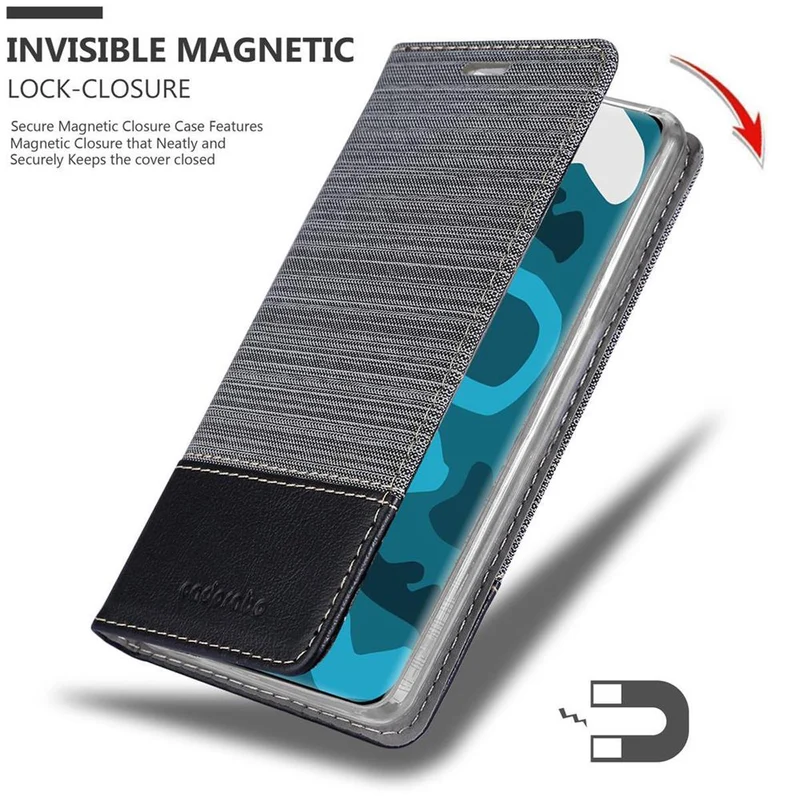 Cadorabo Hülle kompatibel mit Huawei P40 PRO / P40 PRO+ Schutzhülle mit Magnetverschluss, Standfunktion und Kartenfach