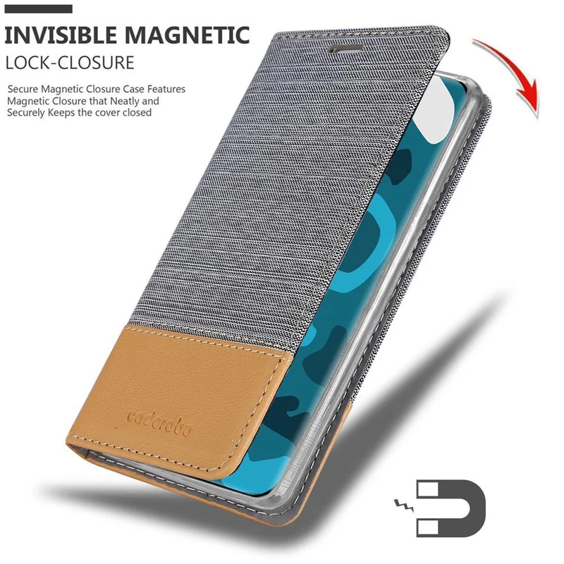 Cadorabo Hülle kompatibel mit Huawei P40 PRO / P40 PRO+ Schutzhülle mit Magnetverschluss, Standfunktion und Kartenfach