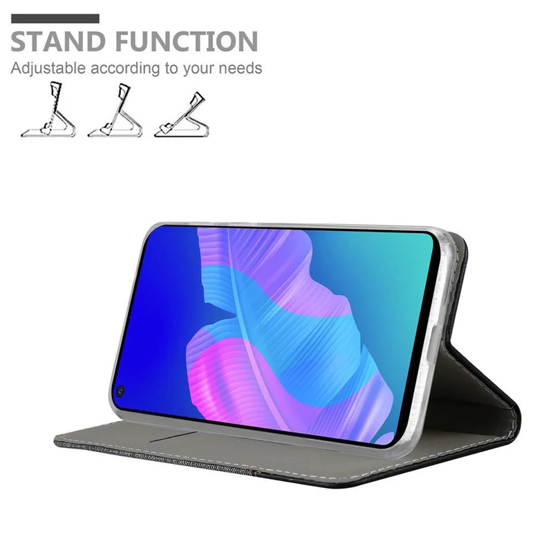 Cadorabo Hülle kompatibel mit Huawei NOVA 6 SE / P40 LITE / NOVA 7i Schutzhülle mit Magnetverschluss, Standfunktion und Kartenfach