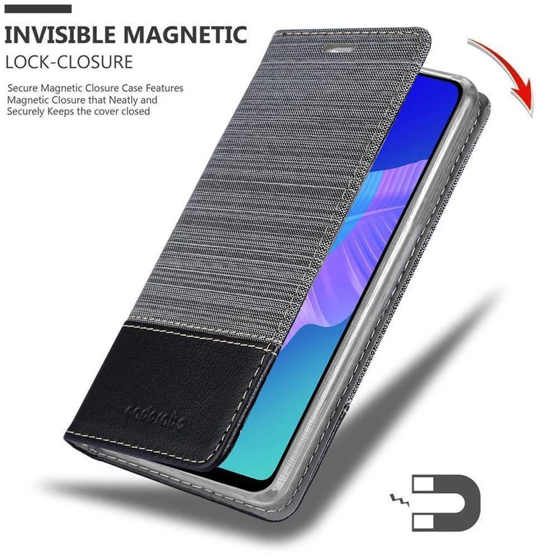 Cadorabo Hülle kompatibel mit Huawei NOVA 6 SE / P40 LITE / NOVA 7i Schutzhülle mit Magnetverschluss, Standfunktion und Kartenfach