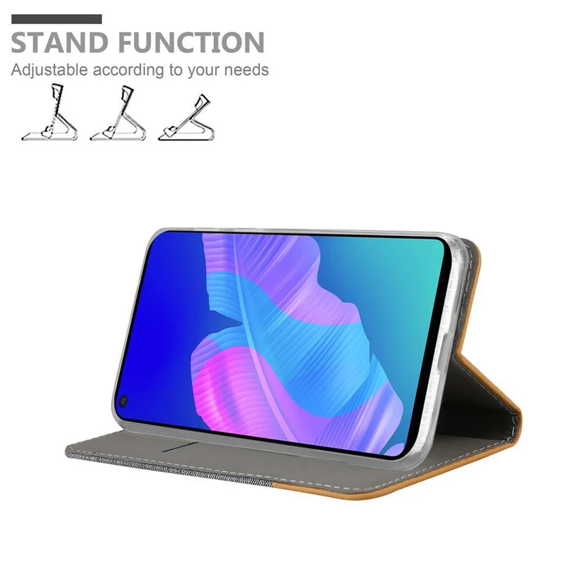 Cadorabo Hülle kompatibel mit Huawei NOVA 6 SE / P40 LITE / NOVA 7i Schutzhülle mit Magnetverschluss, Standfunktion und Kartenfach