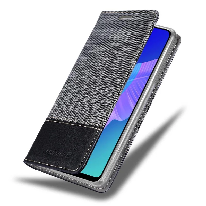 Cadorabo Hülle kompatibel mit Huawei P40 LITE E Schutzhülle mit Magnetverschluss, Standfunktion und Kartenfach