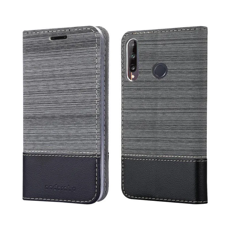 Cadorabo Hülle kompatibel mit Huawei P40 LITE E Schutzhülle mit Magnetverschluss, Standfunktion und Kartenfach