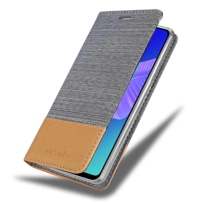 Cadorabo Hülle kompatibel mit Huawei P40 LITE E Schutzhülle mit Magnetverschluss, Standfunktion und Kartenfach