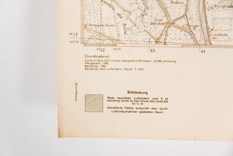 Deutsche Hereeskarte von Codevigo 1944