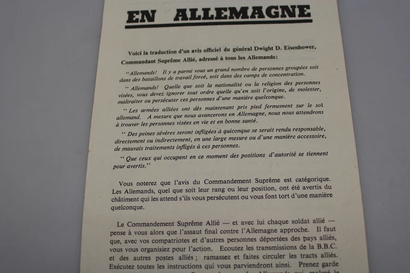 Alliierte Propagandabroschüre