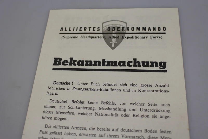Alliierte Propagandabroschüre