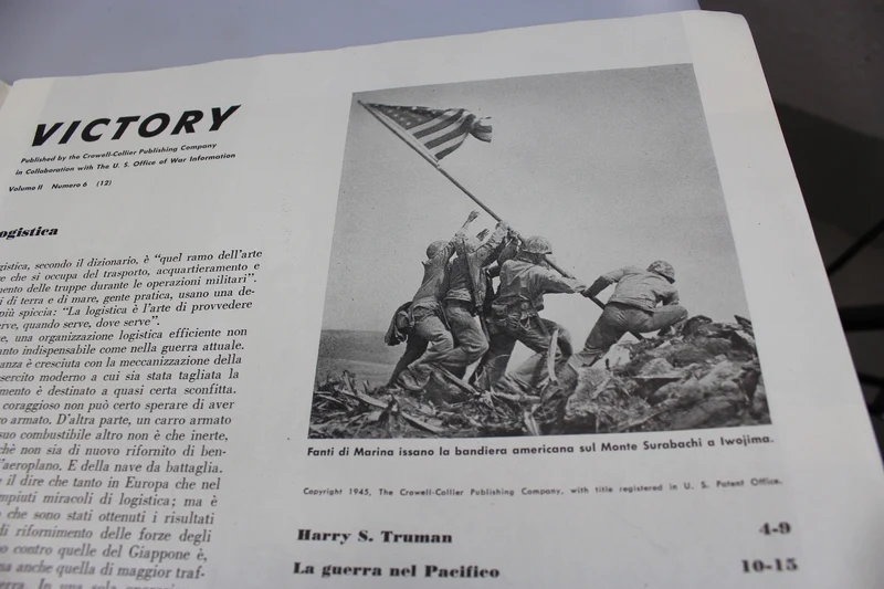 Illustrierte Zeitschrift „Victory“ während der Besetzung