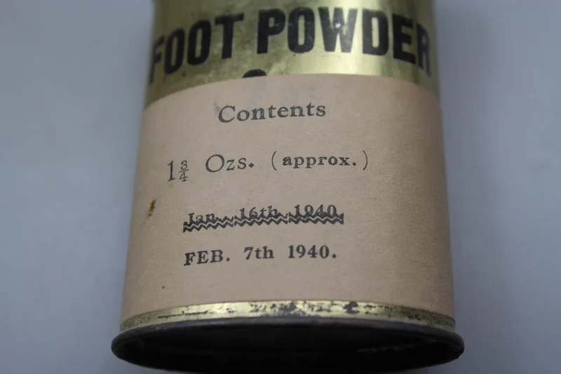 "Fußpuder" britisch 1940