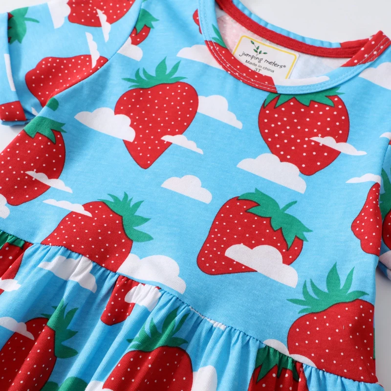 Mädchen Sommerkleid mit fröhlichem Erdbeer-Print Drune