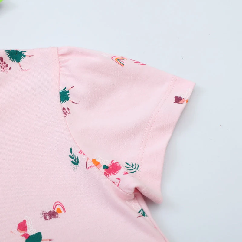 Mädchen Sommerkleid mit buntem Motiv Drune