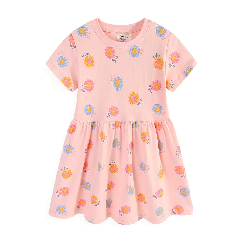 Mädchen Sommerkleid mit buntem Blumenmuster Drune