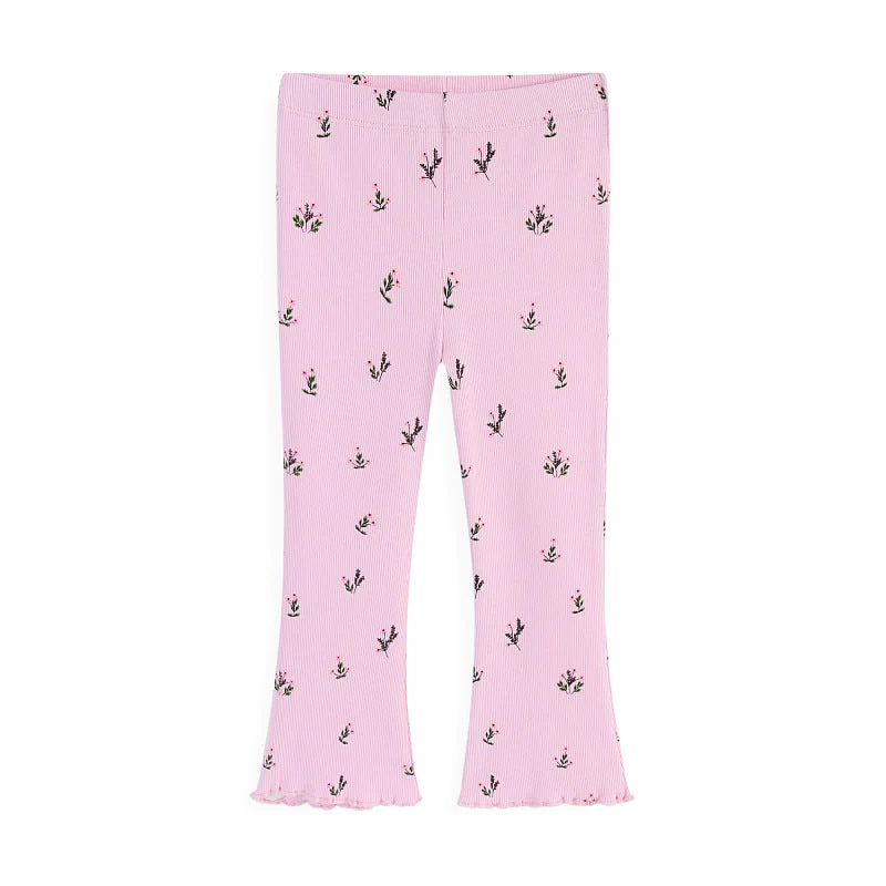 Mädchen Schlagleggings mit floralem Muster Drune
