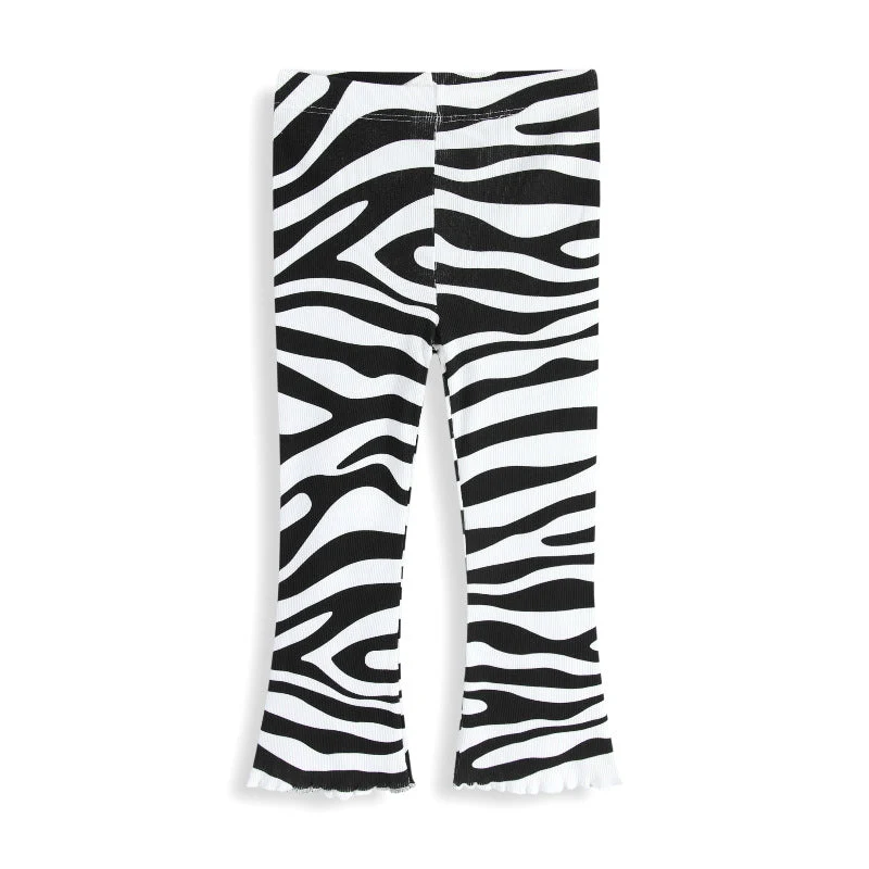 Mädchen Schlagleggings mit aufregendem Zebra-Muster Drune