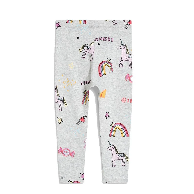 Mädchen Leggings mit zauberhaften Regenbogen- und Einhorn-Motiven Drune