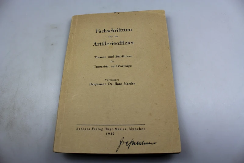 "Fachschifttum für den Artillerieoffizier" 1942