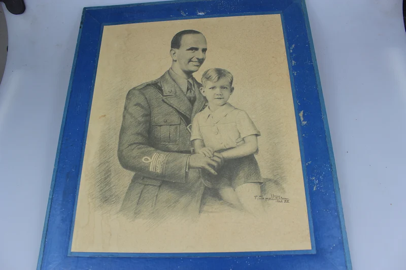 Porträt von Prinz Umberto II mit Sohn. Autor Federico Spoltore