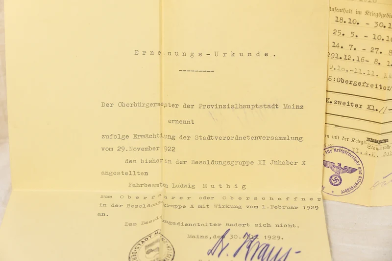 Konvolut einzelner Soldatendokumente