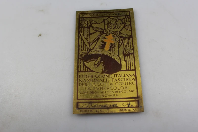 Plakette "Tag der zwei Kreuze" - Novara