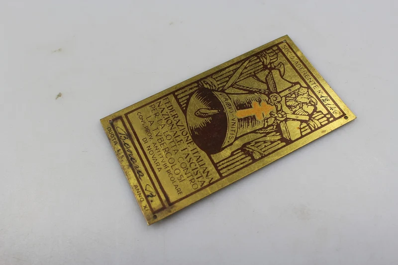 Plakette "Tag der zwei Kreuze" - Novara