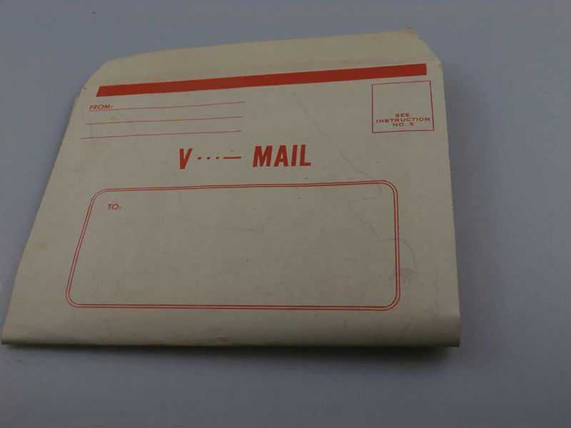 V-Mail, Umschlag/Brief aus dem 2. Weltkrieg