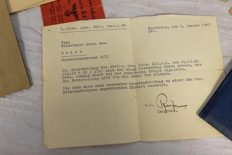 Konvolut Dokumente und Fotos