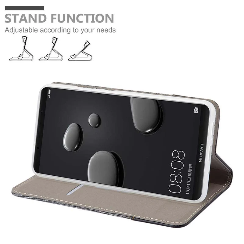 Cadorabo Hülle kompatibel mit Huawei MATE 10 PRO Schutzhülle mit Magnetverschluss, Standfunktion und Kartenfach