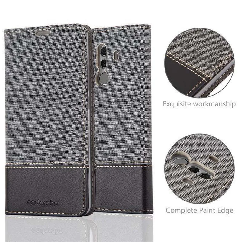 Cadorabo Hülle kompatibel mit Huawei MATE 10 PRO Schutzhülle mit Magnetverschluss, Standfunktion und Kartenfach