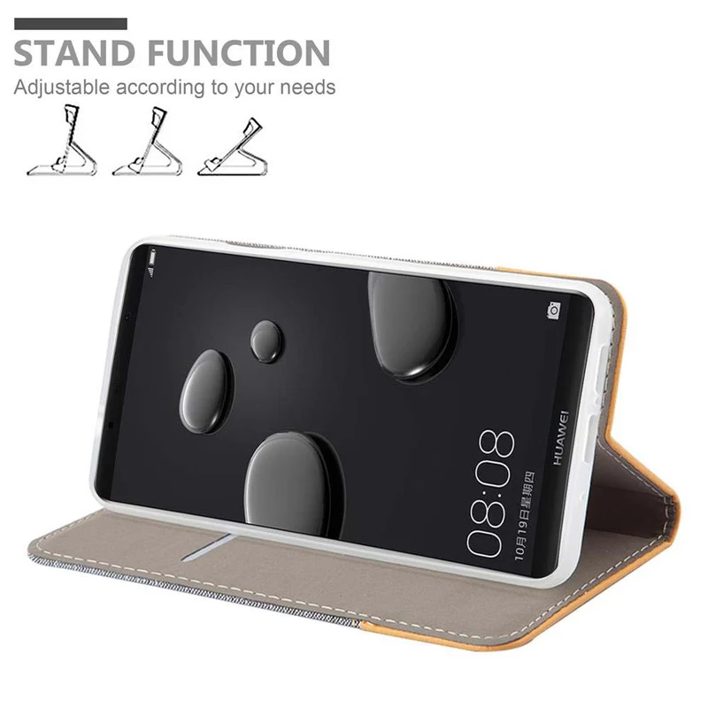 Cadorabo Hülle kompatibel mit Huawei MATE 10 PRO Schutzhülle mit Magnetverschluss, Standfunktion und Kartenfach