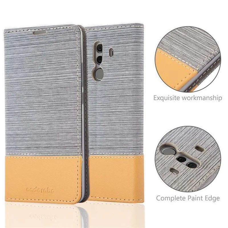 Cadorabo Hülle kompatibel mit Huawei MATE 10 PRO Schutzhülle mit Magnetverschluss, Standfunktion und Kartenfach
